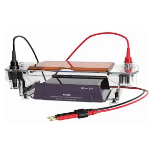 خلية كهربية أفقية مزودة بمصباح إضاءة أزرق